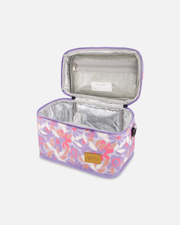 Lunch Box Lilac Retro Flower Print