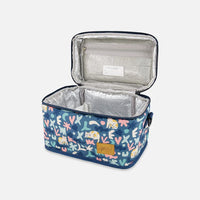 Lunch Box Green Cat Print