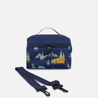 Lunch Box Navy Animal Print