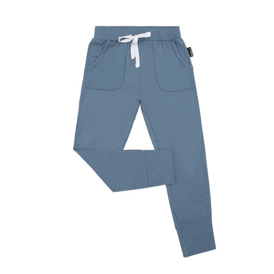 Drawstring Pocket Jogger Pants - Ocean Blue