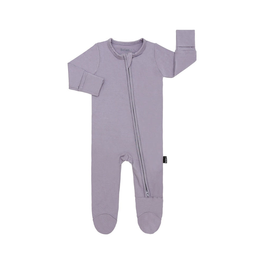 Footed Zipper Sleeper - Periwinkle