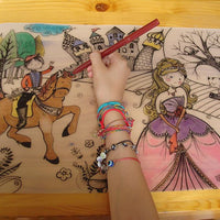 Table Top Colouring Mat, Princess