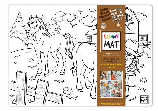 Table Top Colouring Mat, Ranch