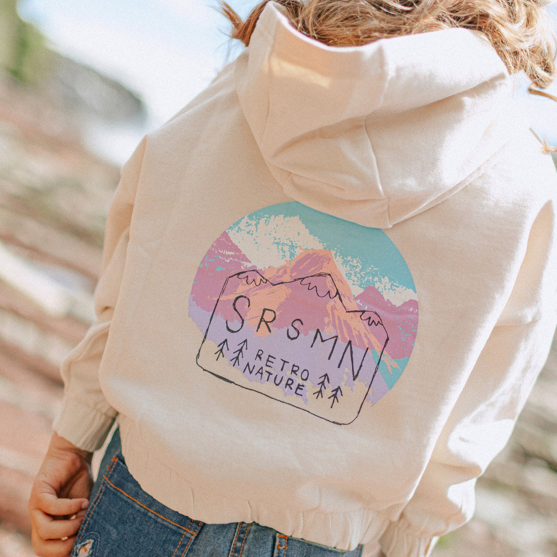 CREAM HOODED VEST WITH A ZIPPER IN FLEECE, CHILD