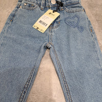 Denim Mom Fit Heart Jeans | Medium Denim