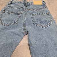 Denim Mom Fit Heart Jeans | Medium Denim