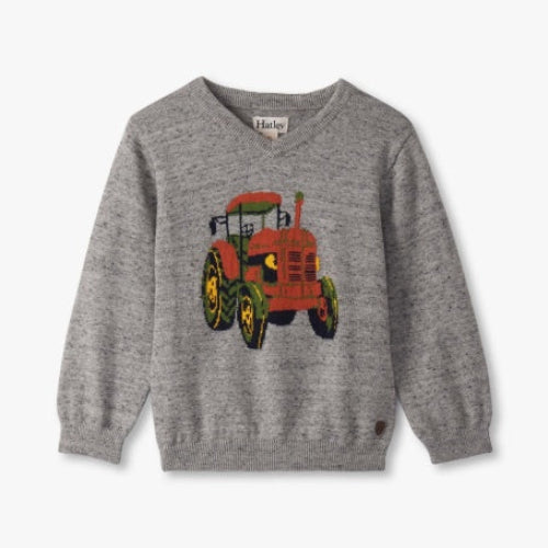 Baby & Toddler Tractor V-Neck Sweater