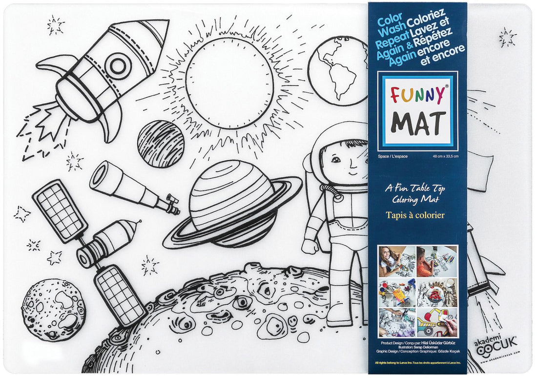 Table Top Colouring Mat, Space