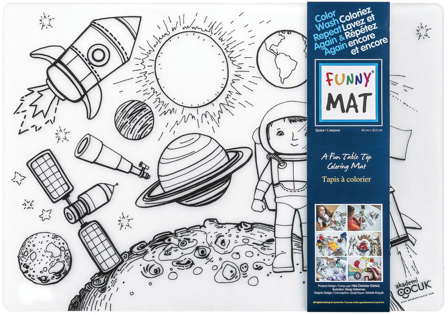 Table Top Colouring Mat, Space