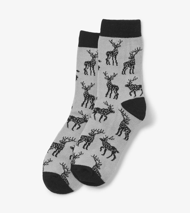 Majestic Elk Crew Socks