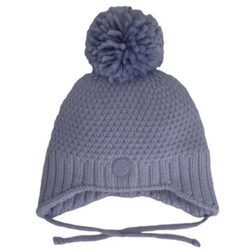 Knit Earflaps Fleece PomPom Hat (Multiple Colours)