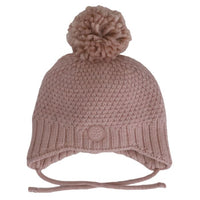 Knit Earflaps Fleece PomPom Hat (Multiple Colours)