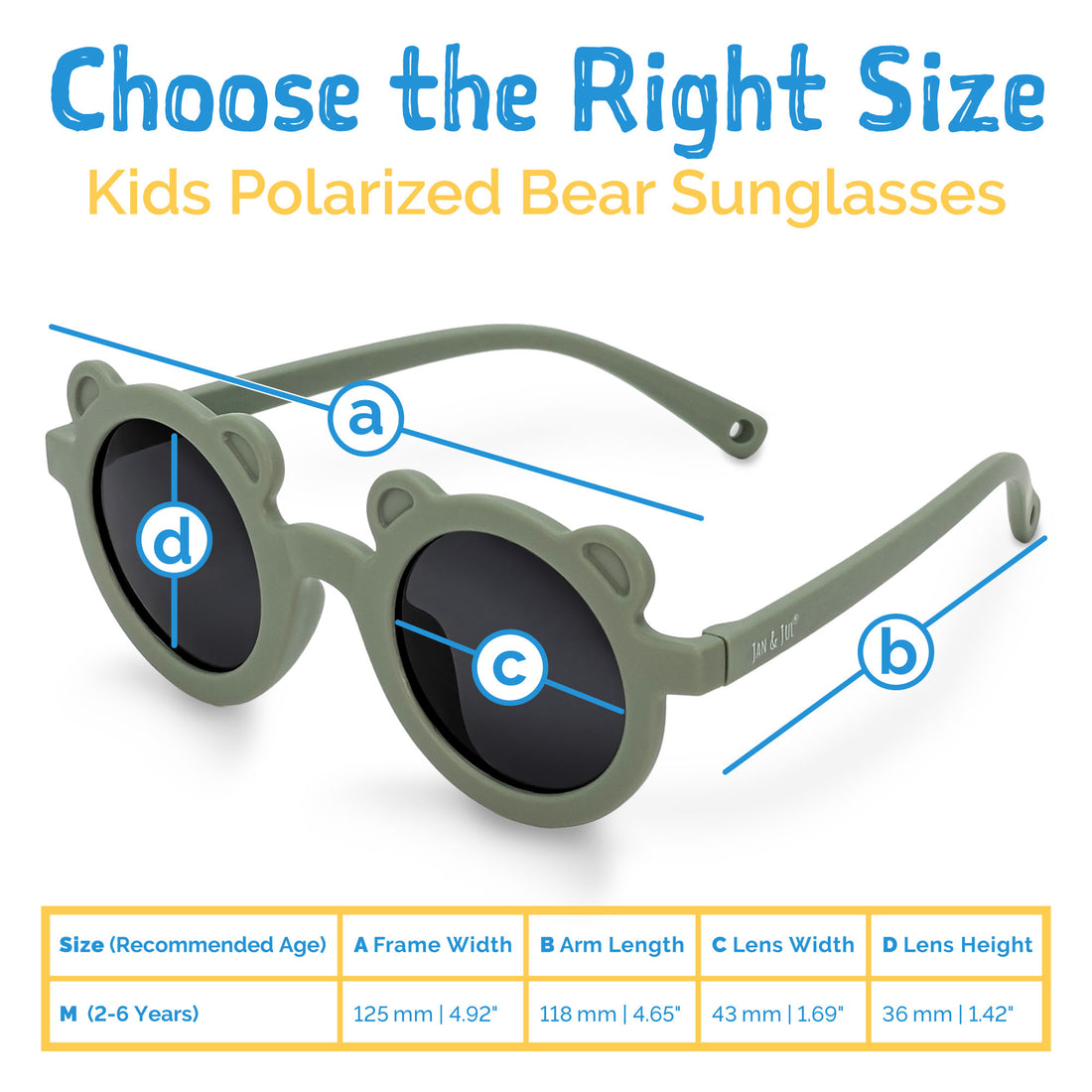 Polarized Bear Sunglasses | Black