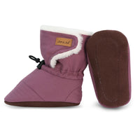 Stay-Put Winter Booties | Dark Plum