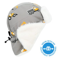 Kids Insulated Winter Hats | Grey Construction
