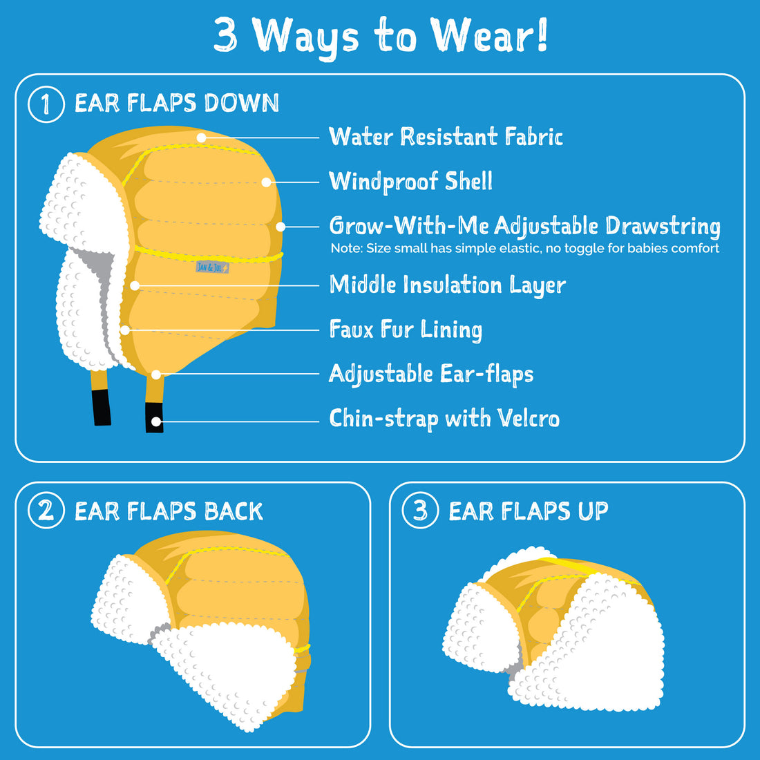 Kids Insulated Winter Hats | Grey Construction