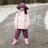 Kids Fleece Lined Rain Jackets | Pink Ponies