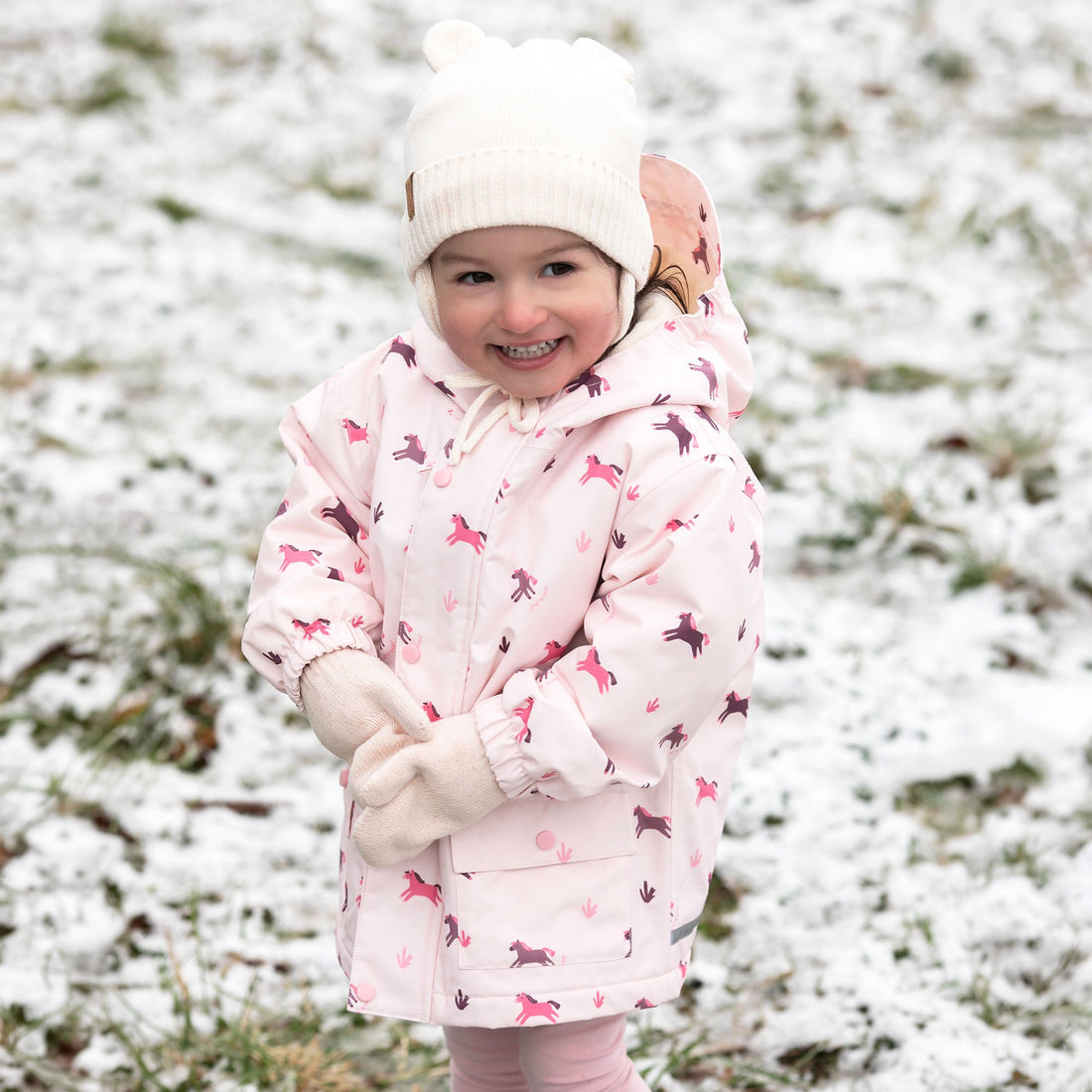 Kids Fleece Lined Rain Jackets | Pink Ponies