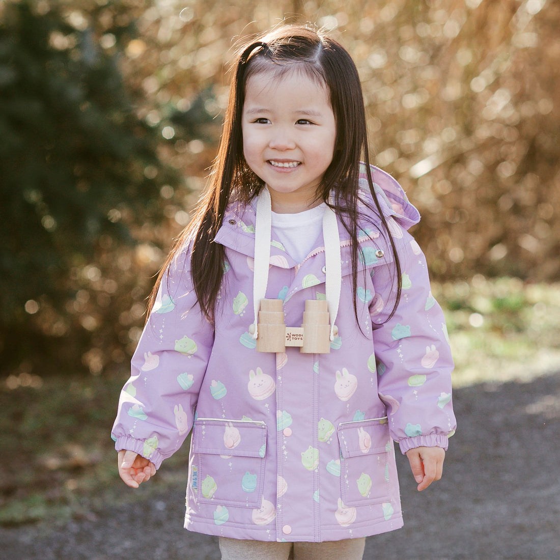 Kids Fleece Lined Rain Jackets | Macarons