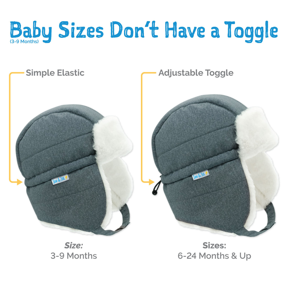 Kids Insulated Winter Hats | Grey Construction