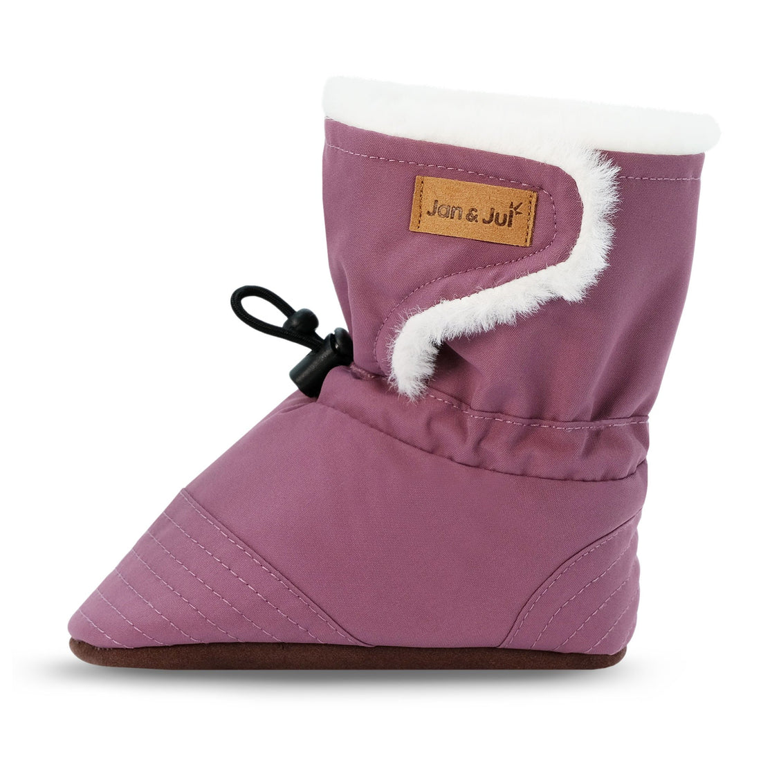 Stay-Put Winter Booties | Dark Plum
