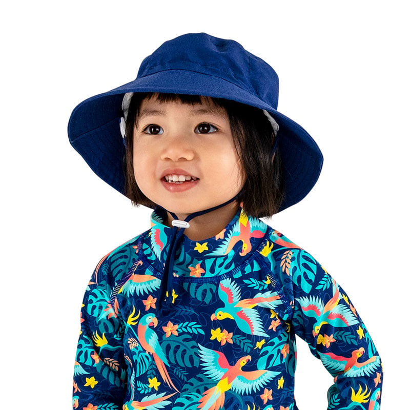 Kids Cotton Bucket Hats | Navy