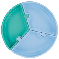 Puzzle Plate - Green/Blue