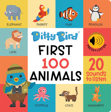 Ditty Bird Baby Sound Book: First 100 Animals