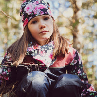 TWISTED INFINITY NECK WARMER WITH ROSE PRINT, GIRL
