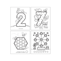 123: shapes + numbers toddler coloring book