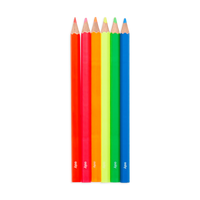 jumbo brights neon colored pencils - set of 6