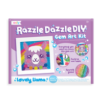 razzle dazzle diy gem art kit - lovely llama