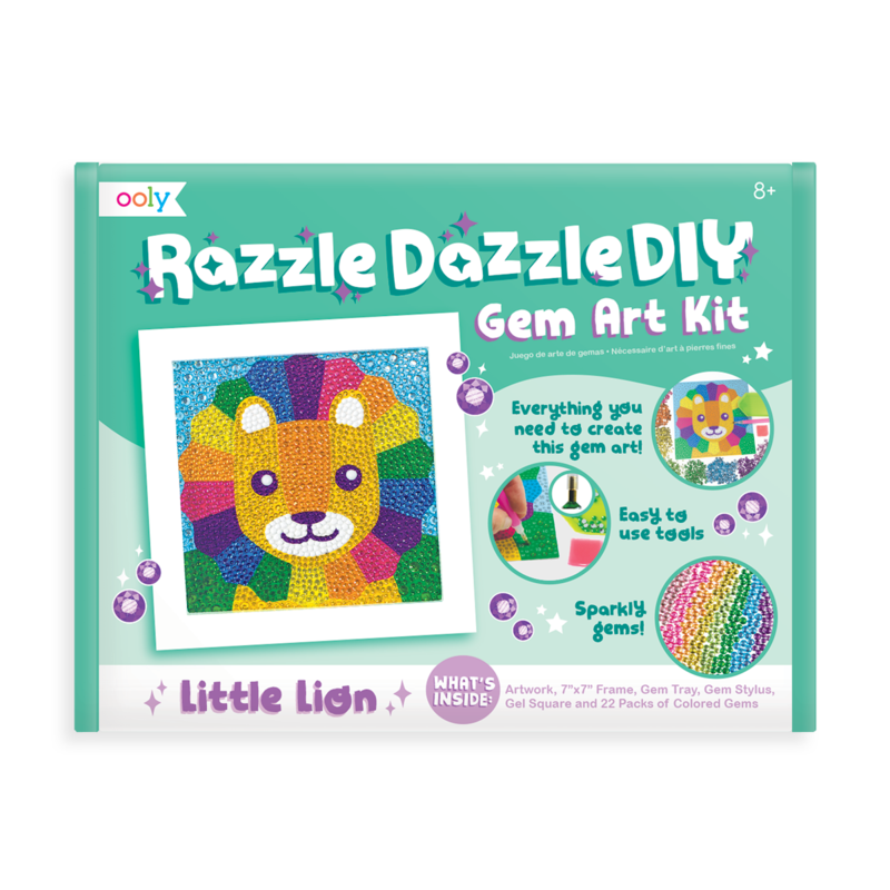 razzle dazzle diy gem art kit - lil' lion