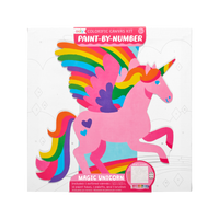 colorific canvas paint by number kit - magic unicorn