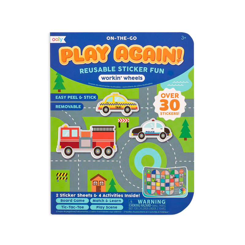 play again! mini on-the-go activity kit - working wheels