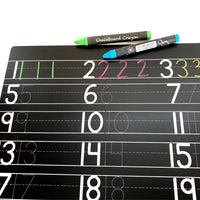 Numbers Practice Chalkboard Placemat