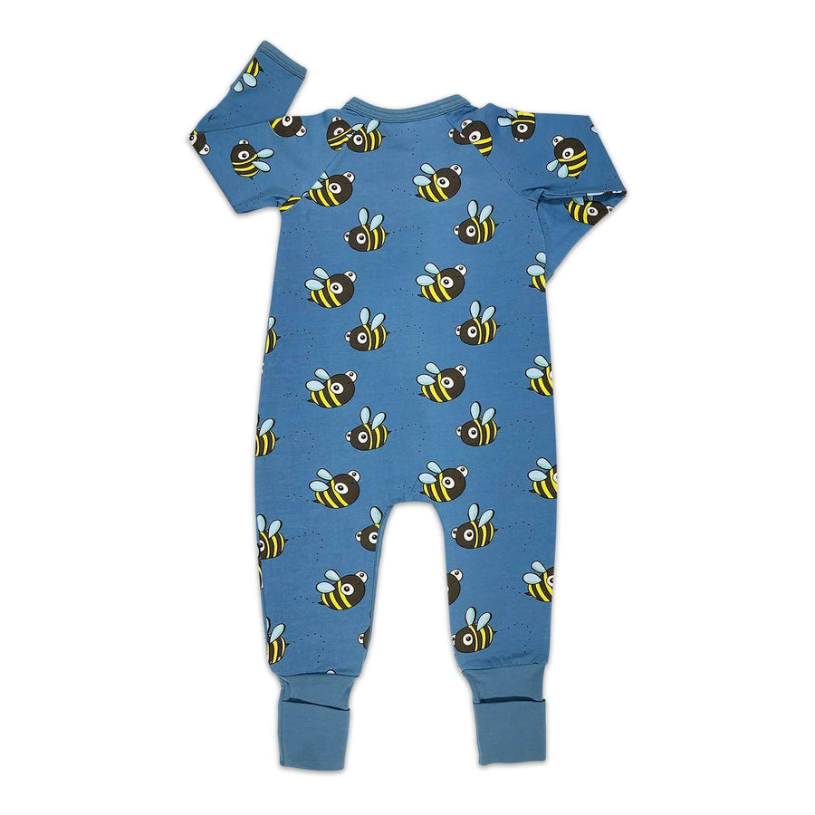 Bumblebees, Blue Baby Pajamas