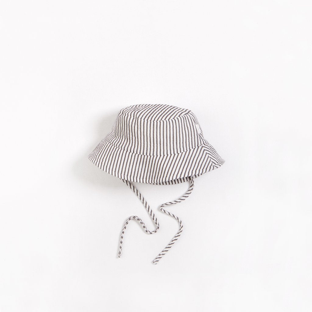Striped Muslin Sun Hat