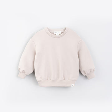 Miles Basics Fleece Girls' Sweatshirt in Cement