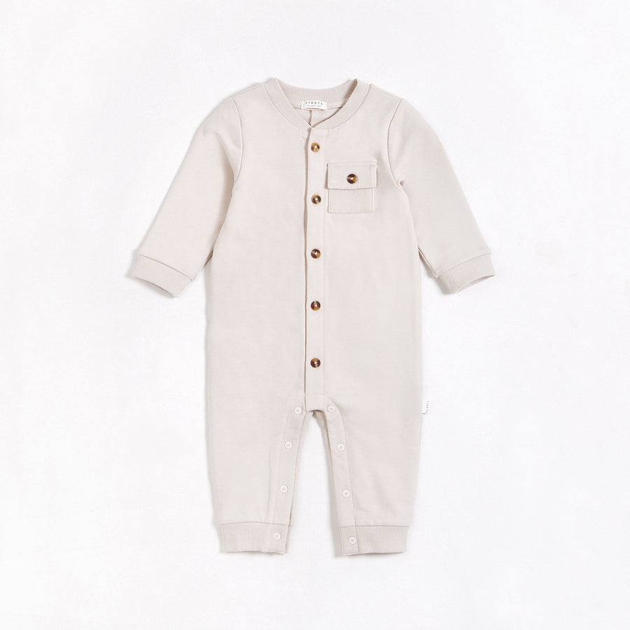 Crème French Terry Playsuit