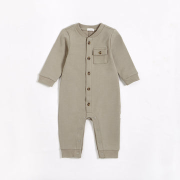Forest Sage Terry Playsuit