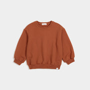 "Miles Basics" Sandstone Puff Sweatshirt