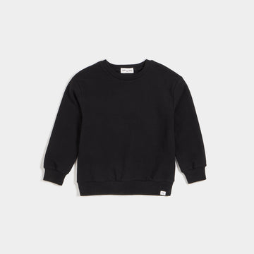 "Miles Basics" Pure Black Sweatshirt