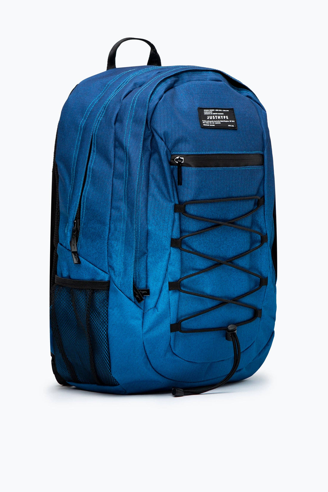 Blue Speckle Fade Military Patch Maxi Backpack
