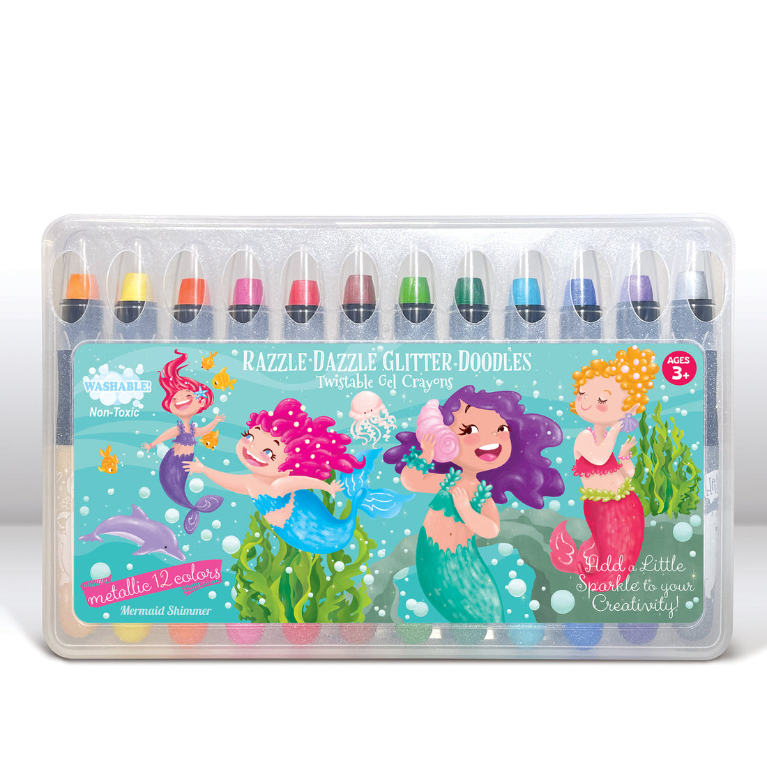 Glitter Doodle Gel Crayons- Mermaid Shimmer