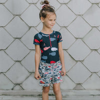 ONE-PIECE BLUE SWIMSUIT, GIRL