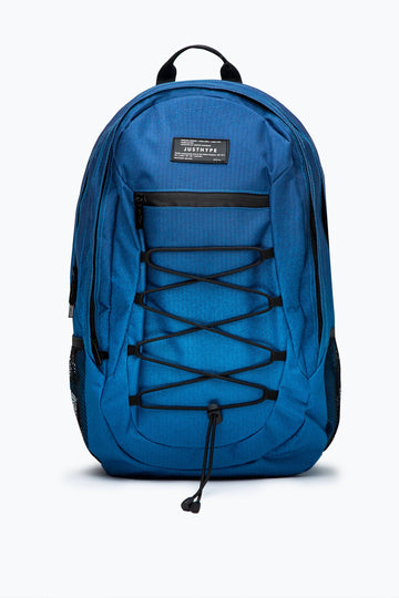 Blue Speckle Fade Military Patch Maxi Backpack