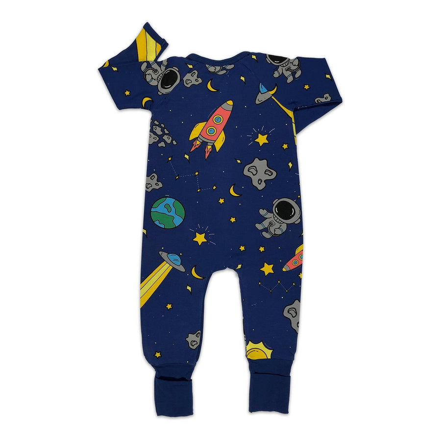 Space, Blue Baby Pajamas