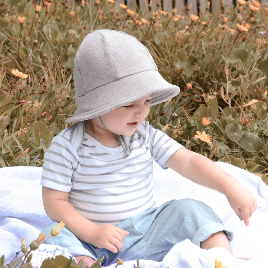 Toddler Bucket Hat - Grey Marle