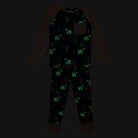 Organic Cotton Two Piece Pajama Set Bear Print "Glow in the Dark"